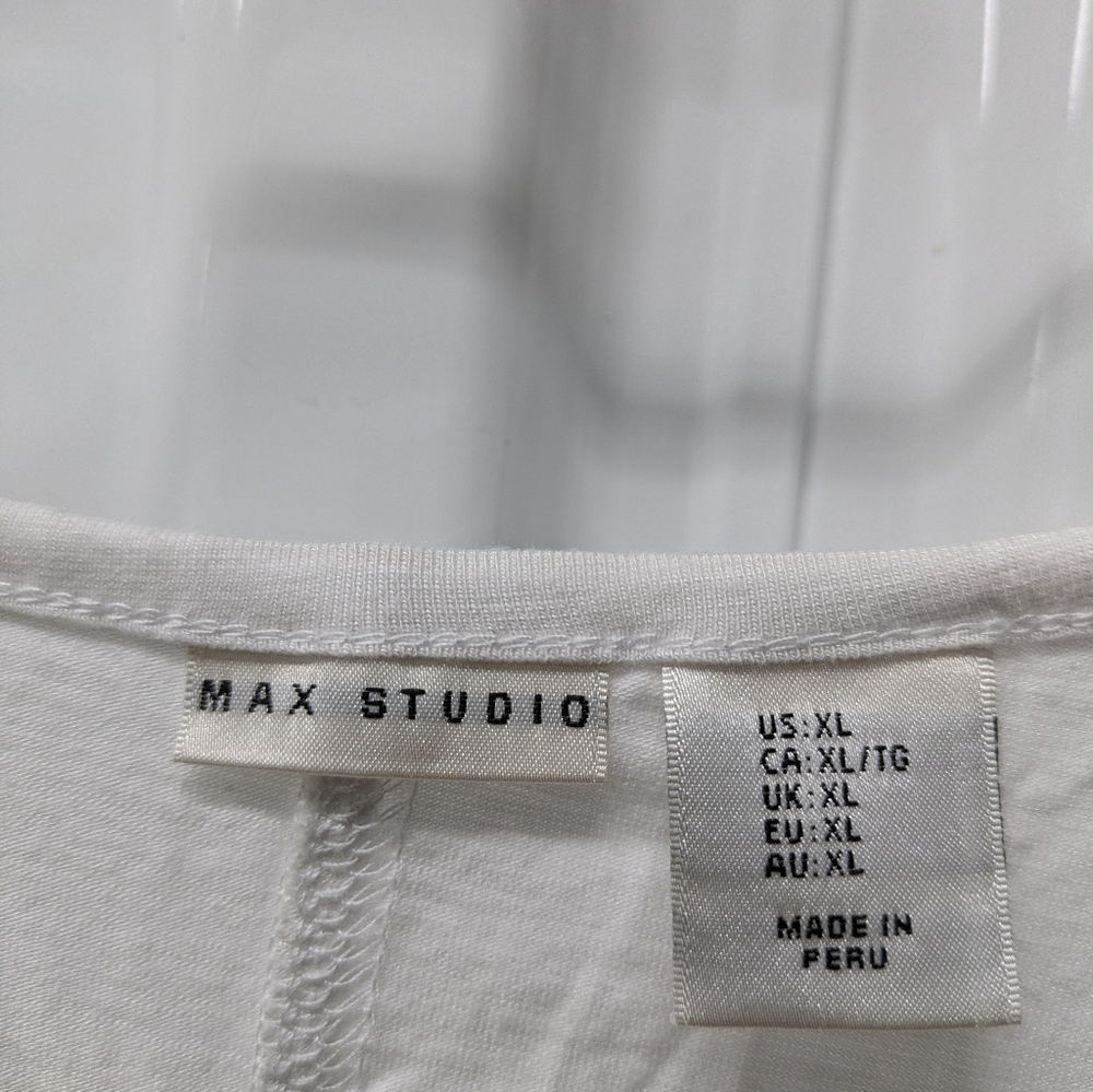 Max Studio Light Cream Tank Top - Picture 4 of 5